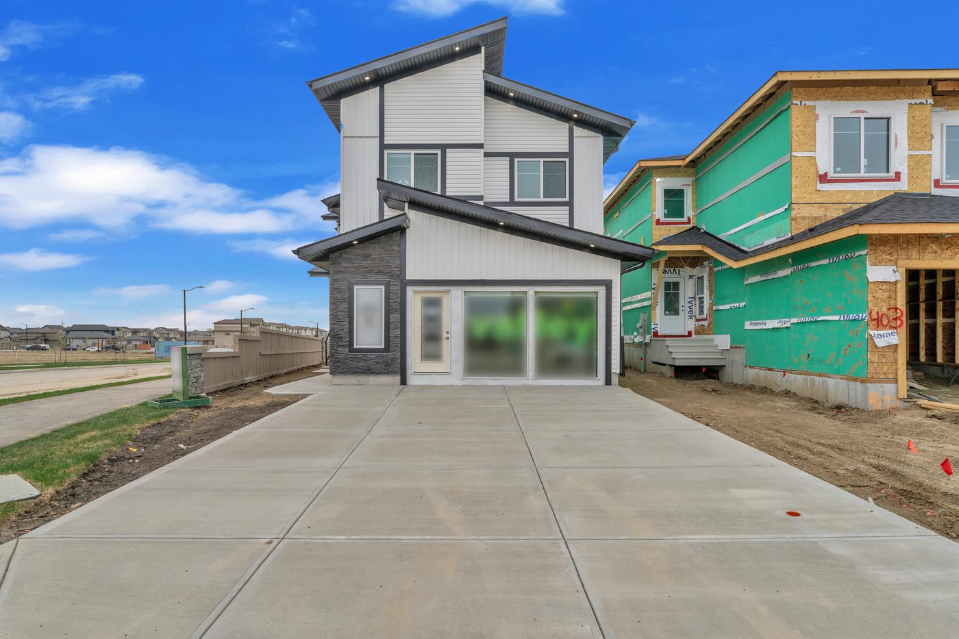 New Valley Homes show home exterior